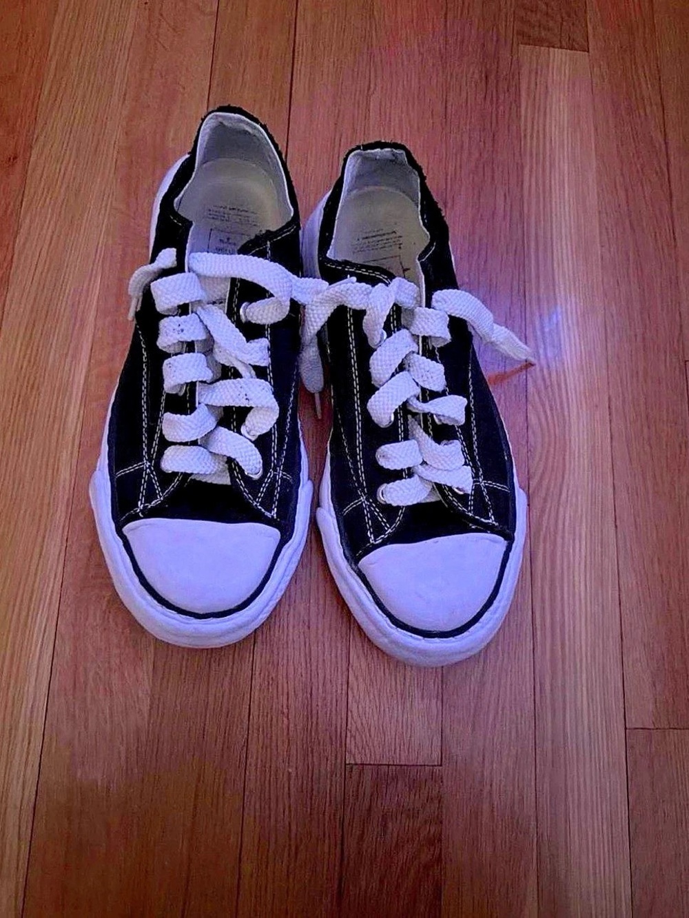 MM6 Maison Margiela Black Anatomic Canvas Sneakers